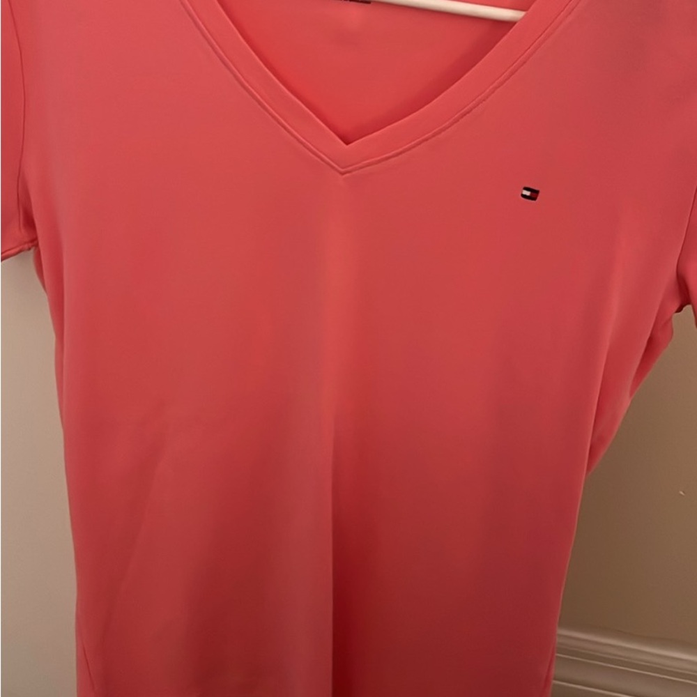 Tommy Hilfiger Pink Fitted Short Sleeve T-Shirt